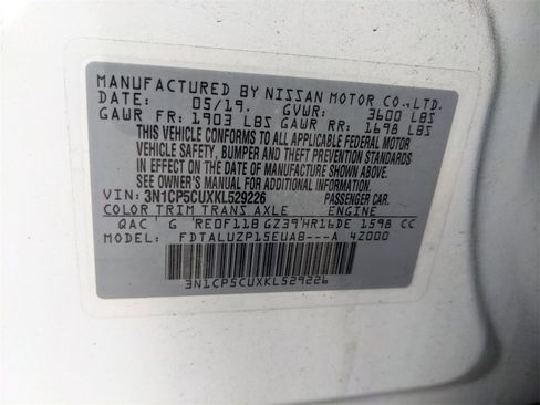 Used 2019 Nissan Kicks SR w/ SR Premium Package image 10