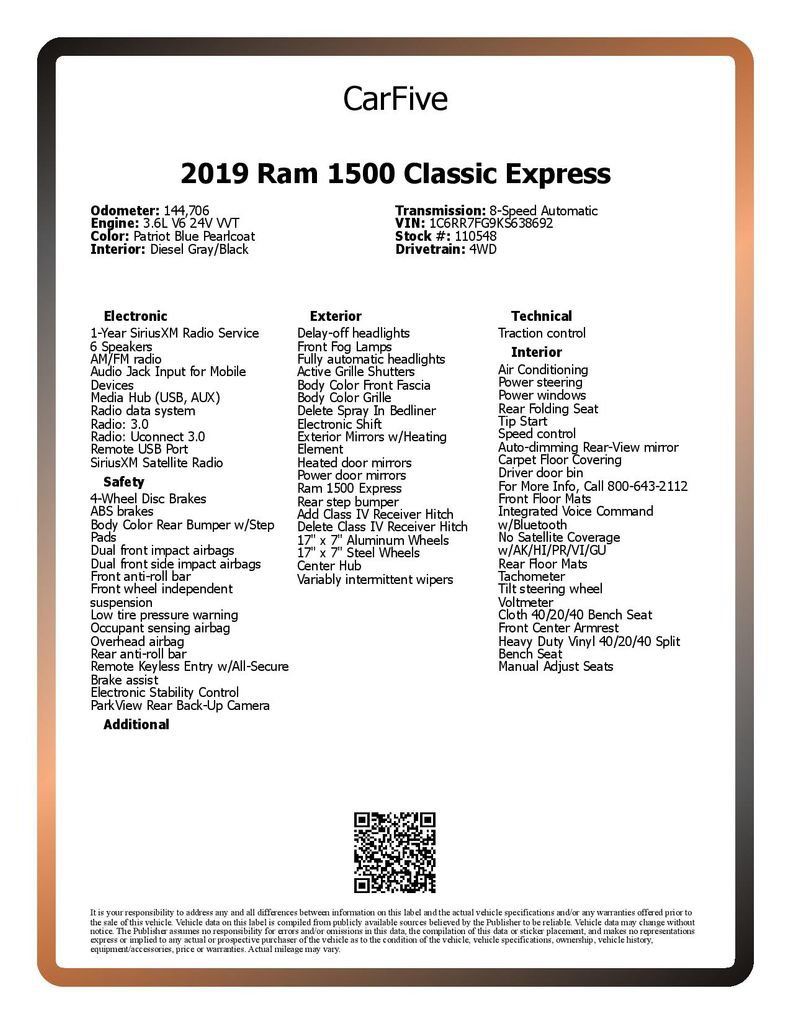 Used 2019 RAM 1500 Express AWD/4WD image 26
