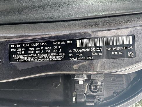 Used 2020 Alfa Romeo Giulia w/ Quick Order Package 22K Sport image 32