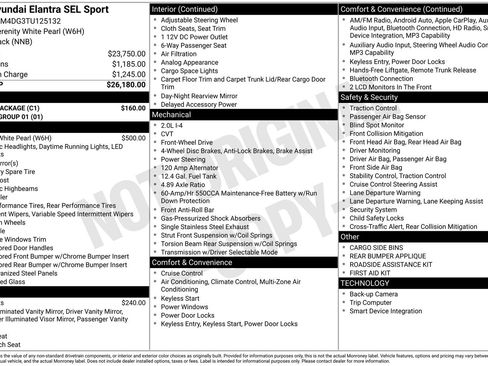New 2026 Hyundai Elantra Sport w/ Cargo Package FWD image 4