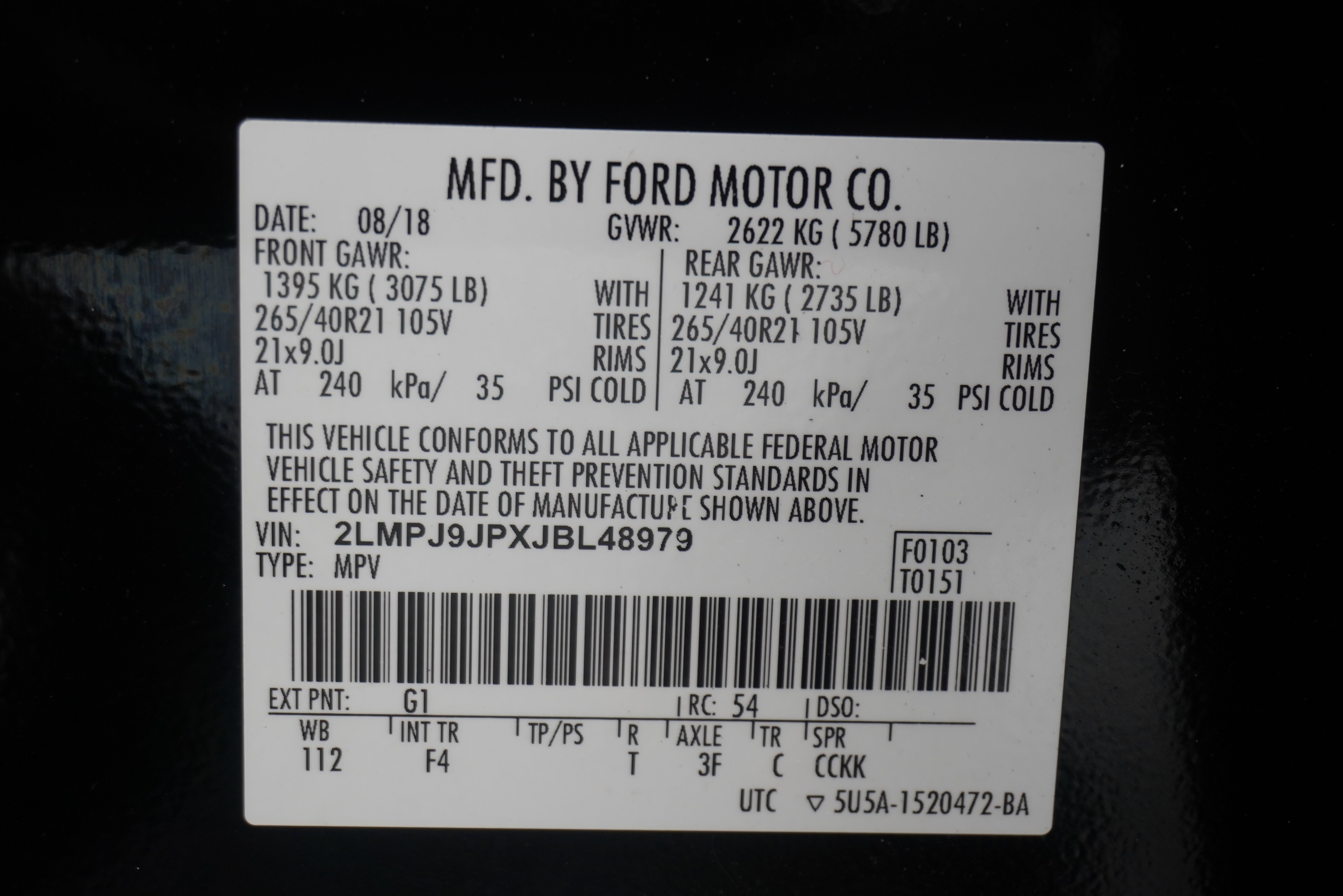 Used 2018 Lincoln MKX Black Label w/ Driver Assistance Package AWD/4WD image 39