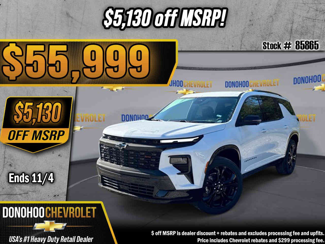 New 2027 Chevrolet Traverse RS AWD/4WD image 1