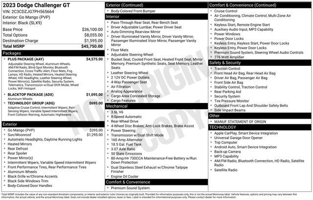 Used 2023 Dodge Challenger GT w/ Plus Package RWD image 27