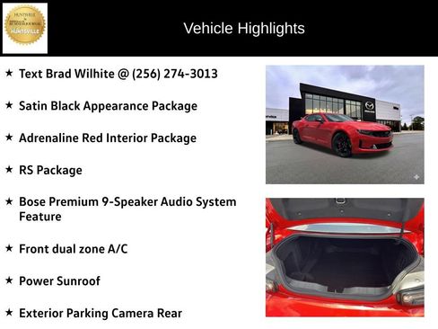 Used 2024 Chevrolet Camaro LT w/ RS Package RWD image 6
