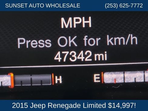 Used 2015 Jeep Renegade Limited w/ Advanced Technology Group AWD/4WD image 31