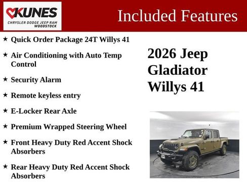 New 2026 Jeep Gladiator Willys AWD/4WD image 3