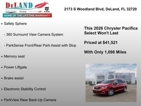 New 2026 Chrysler Pacifica Select FWD image 6