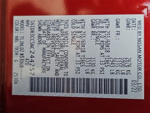 Certified 2022 Nissan Pathfinder SL image 30