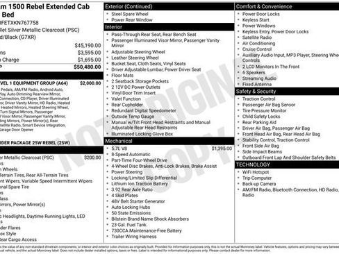 Used 2019 RAM 1500 Rebel w/ Rebel Level 1 Equipment Group image 5