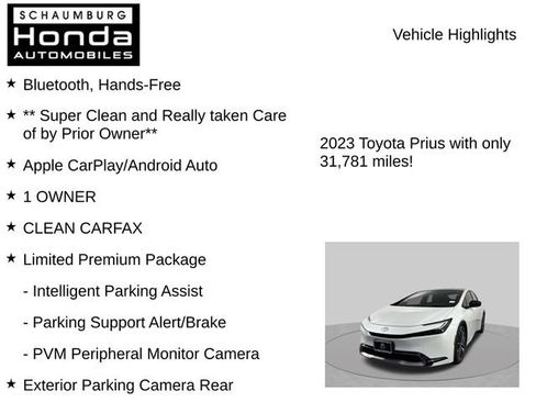Used 2023 Toyota Prius Limited w/ Limited Premium Package AWD/4WD image 8