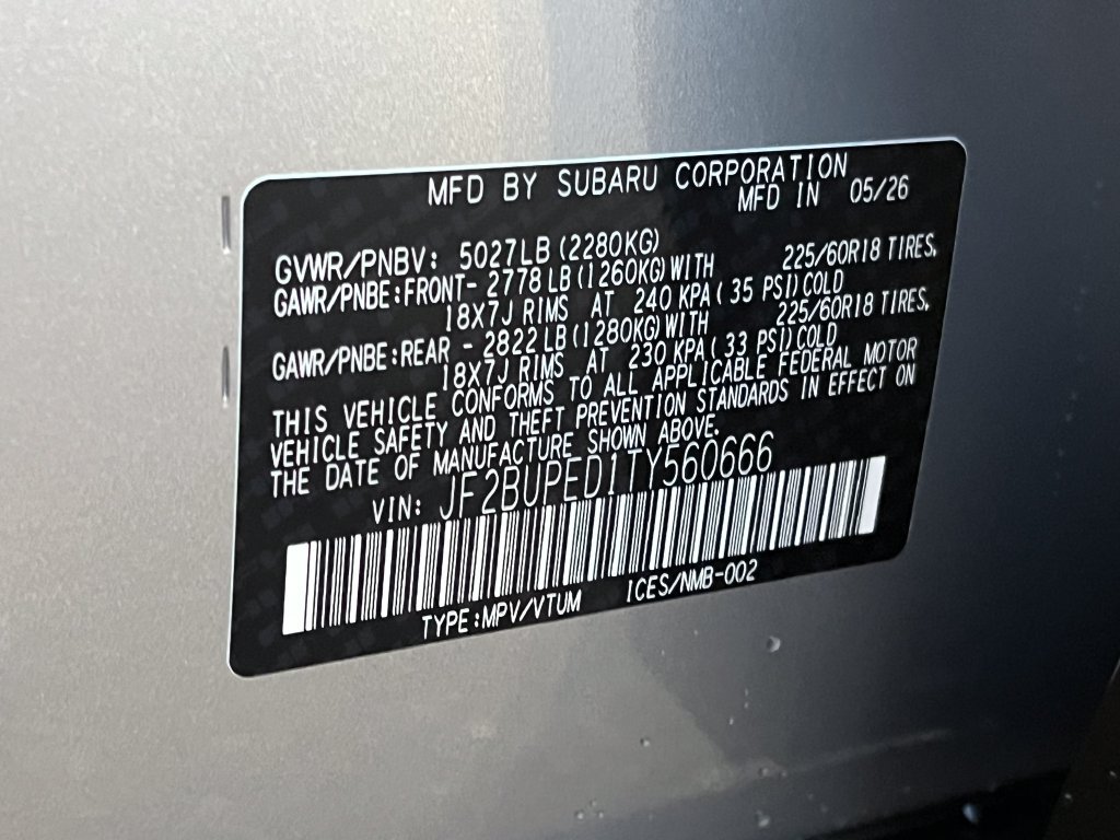 New 2026 Subaru Outback Touring AWD/4WD image 24