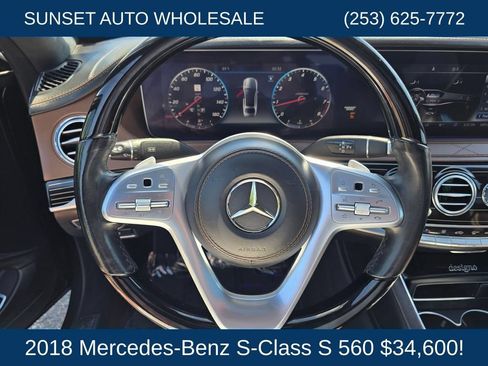 Used 2018 Mercedes-Benz S 560 Sedan w/ Premium Package image 32