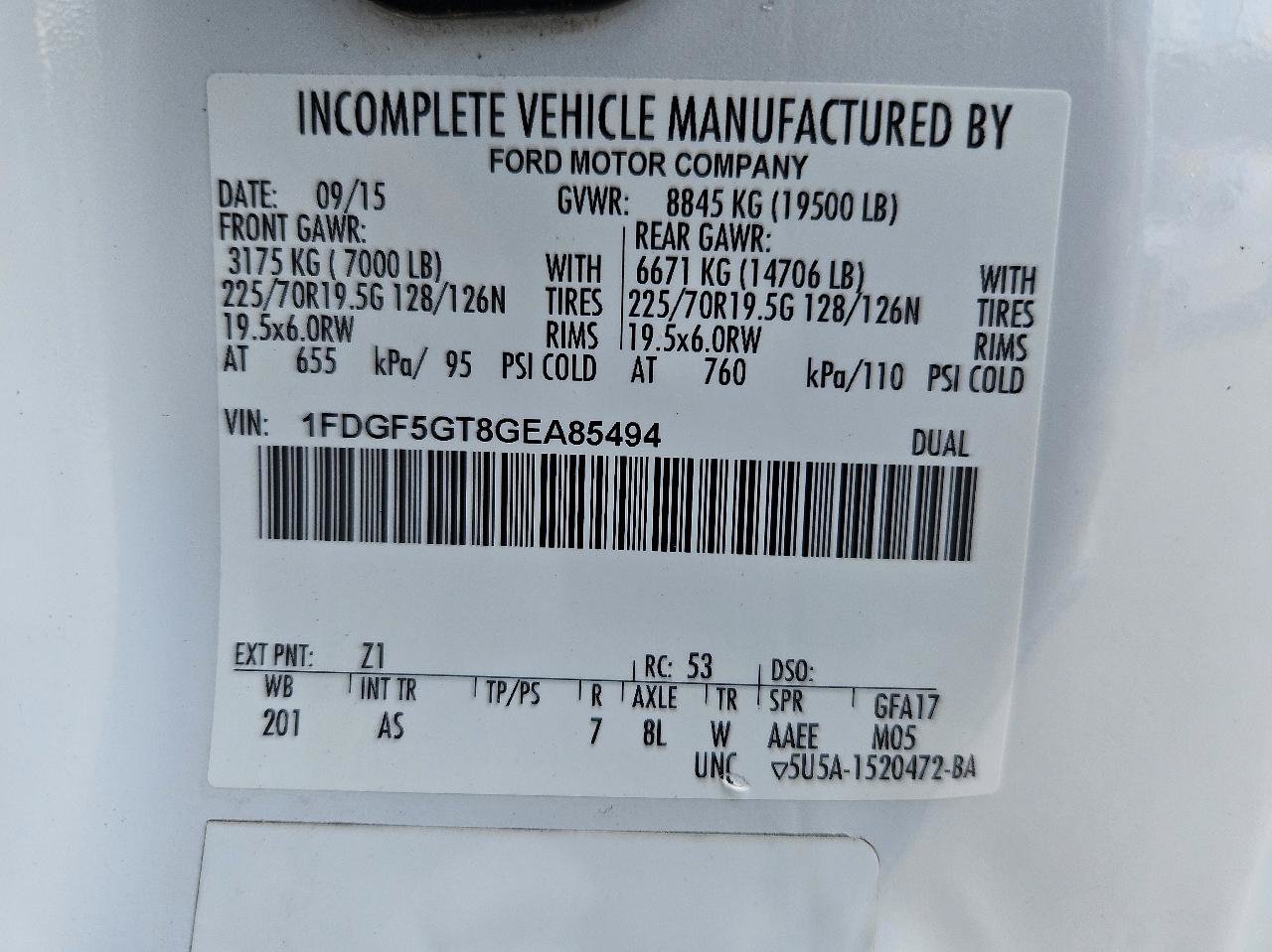 Used 2016 Ford F550 2WD Regular Cab Super Duty image 49