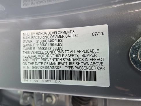 New 2026 Honda Accord Sport image 8