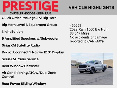 Used 2023 RAM 1500 Big Horn AWD/4WD image 2