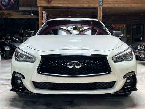 Used 2019 INFINITI Q50 Red Sport 400 w/ Sensory Package AWD/4WD image 3
