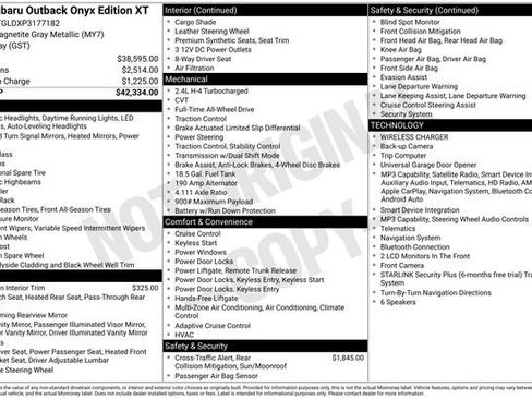 Certified 2023 Subaru Outback Onyx Edition XT AWD/4WD image 22