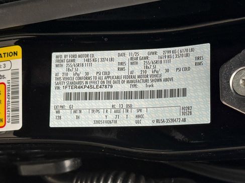 New 2025 Ford Ranger Lariat w/ Black Appearance Package image 20