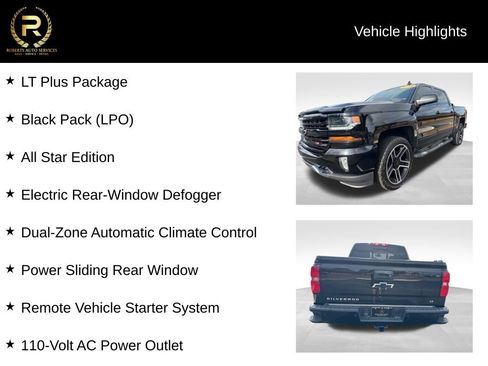Used 2018 Chevrolet Silverado 1500 LT w/ LPO, Black Pack AWD/4WD image 9