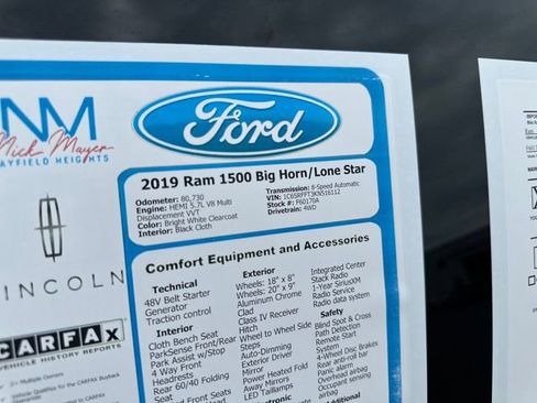 Used 2019 RAM 1500 Big Horn image 37