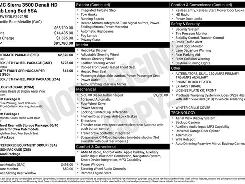 Used 2020 GMC Sierra 3500 Denali w/ Denali Ultimate Package AWD/4WD image 4
