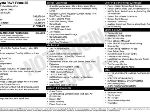 Used 2023 Toyota RAV4 SE w/ Weather & Moonroof Package image 2