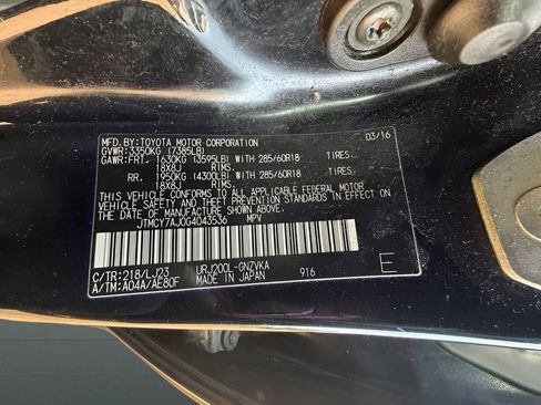 Used 2016 Toyota Land Cruiser w/ Four Season Floor Mat Package image 13