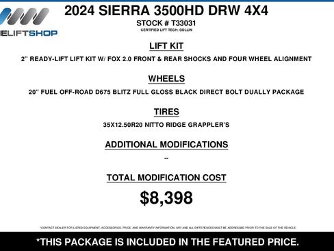 Used 2024 GMC Sierra 3500 Denali w/ Denali Reserve Package AWD/4WD image 2
