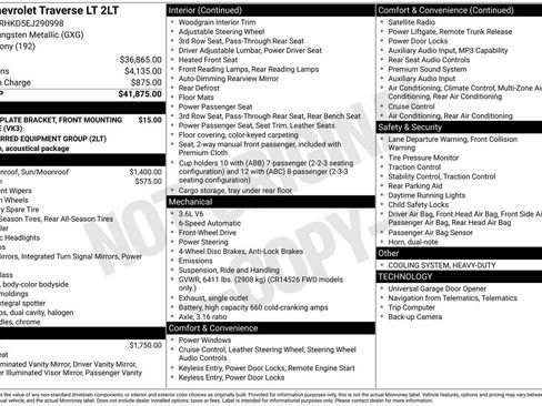Used 2014 Chevrolet Traverse LT image 3