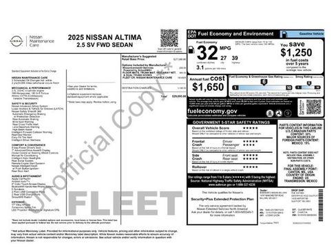 Used 2025 Nissan Altima 2.5 SV FWD image 31