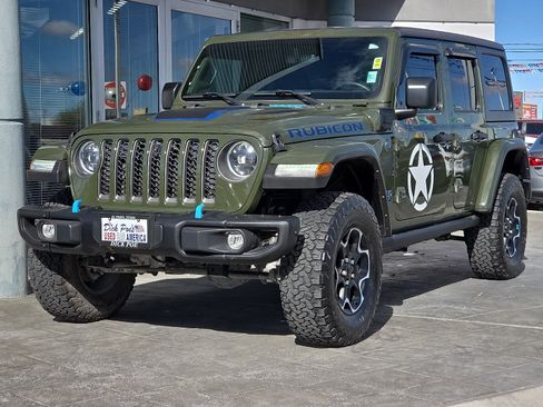 Used 2023 Jeep Wrangler Unlimited Rubicon 4xe w/ Steel Bumper Group AWD/4WD image 2