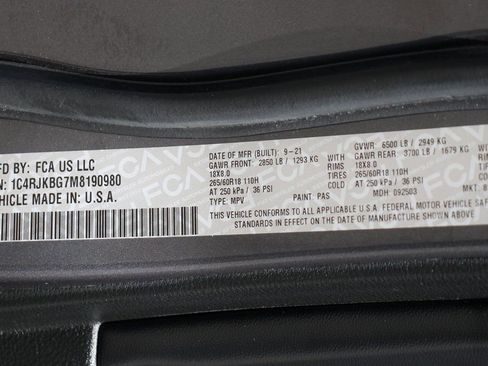 Used 2021 Jeep Grand Cherokee L Limited AWD/4WD image 48