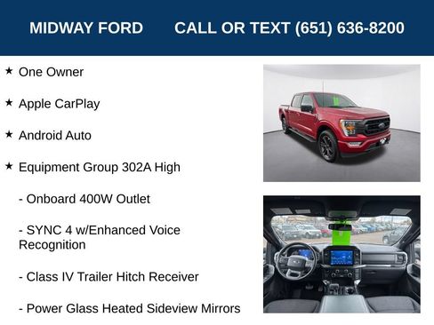 Used 2022 Ford F150 XLT w/ Equipment Group 302A High AWD/4WD image 7