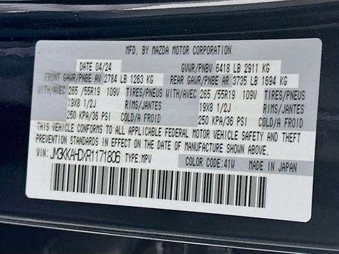 Used 2024 MAZDA CX-90 3.3 Turbo w/ Select Package image 12