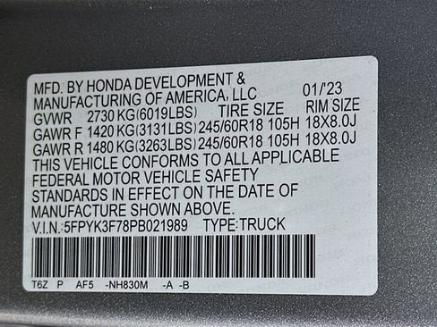 Certified 2023 Honda Ridgeline RTL-E image 34