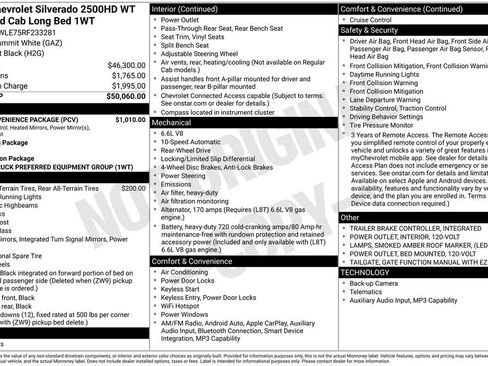 Used 2024 Chevrolet Silverado 2500 W/T w/ WT Convenience Package RWD image 6