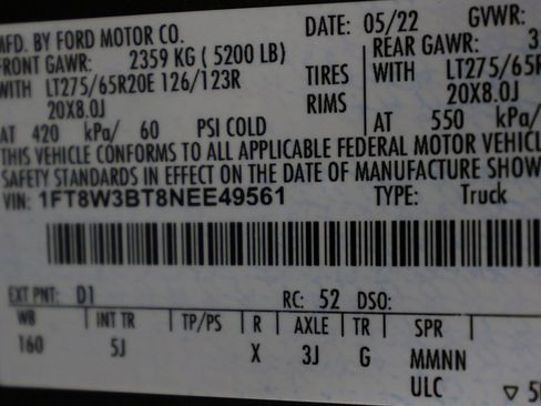 Used 2022 Ford F350 Lariat w/ Lariat Ultimate Package image 55
