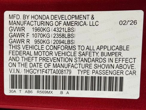 New 2026 Honda Accord SE image 22