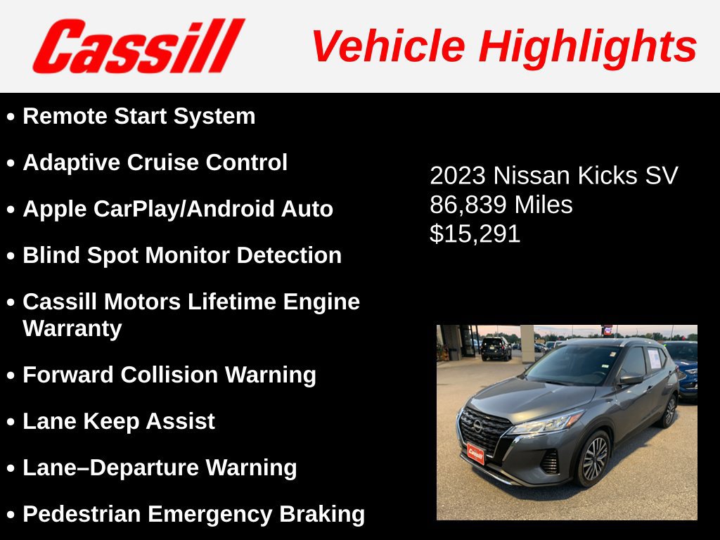 Used 2023 Nissan Kicks SV w/ Interior Electronics Package FWD image 3