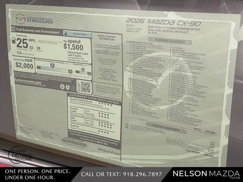 New 2026 MAZDA CX-90 3.3 Turbo w/ Premium Sport Pkg image 17