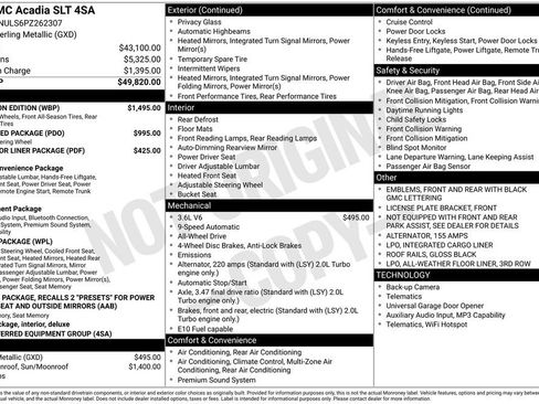 Used 2023 GMC Acadia SLT w/ Elevation Edition AWD/4WD image 6