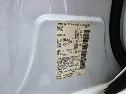 Used 2022 Nissan Frontier SV w/ Technology Package image 22