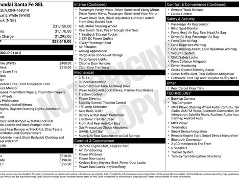 Certified 2022 Hyundai Santa Fe SEL AWD/4WD image 22