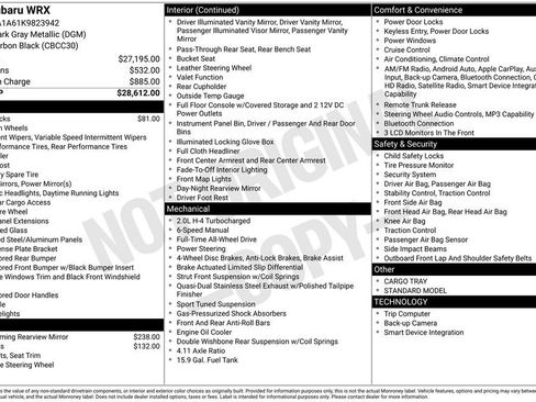 Used 2019 Subaru WRX Base image 3