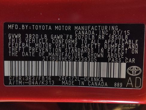Used 2015 Toyota Corolla LE FWD image 33