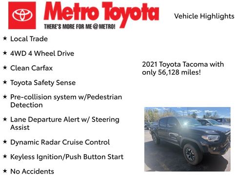 Used 2021 Toyota Tacoma TRD Off-Road AWD/4WD image 3