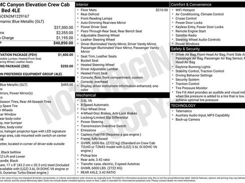 Used 2021 GMC Canyon Elevation w/ High Elevation Package AWD/4WD image 24