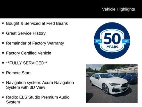 Used 2025 Acura TLX w/ Technology Package FWD image 5
