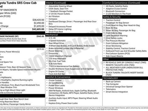 Used 2021 Toyota Tundra SR5 w/ SR5 Upgrade Package image 3