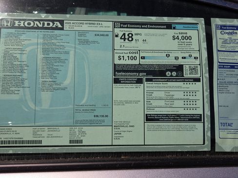 New 2025 Honda Accord EX-L image 25